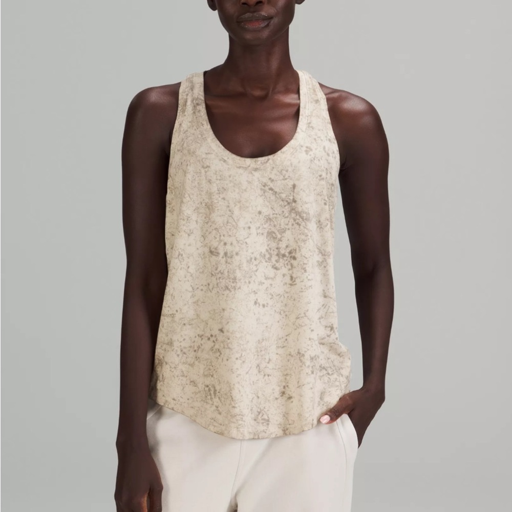 Love Tank Top Cirrus Wash White Opal Raw Linen Rover